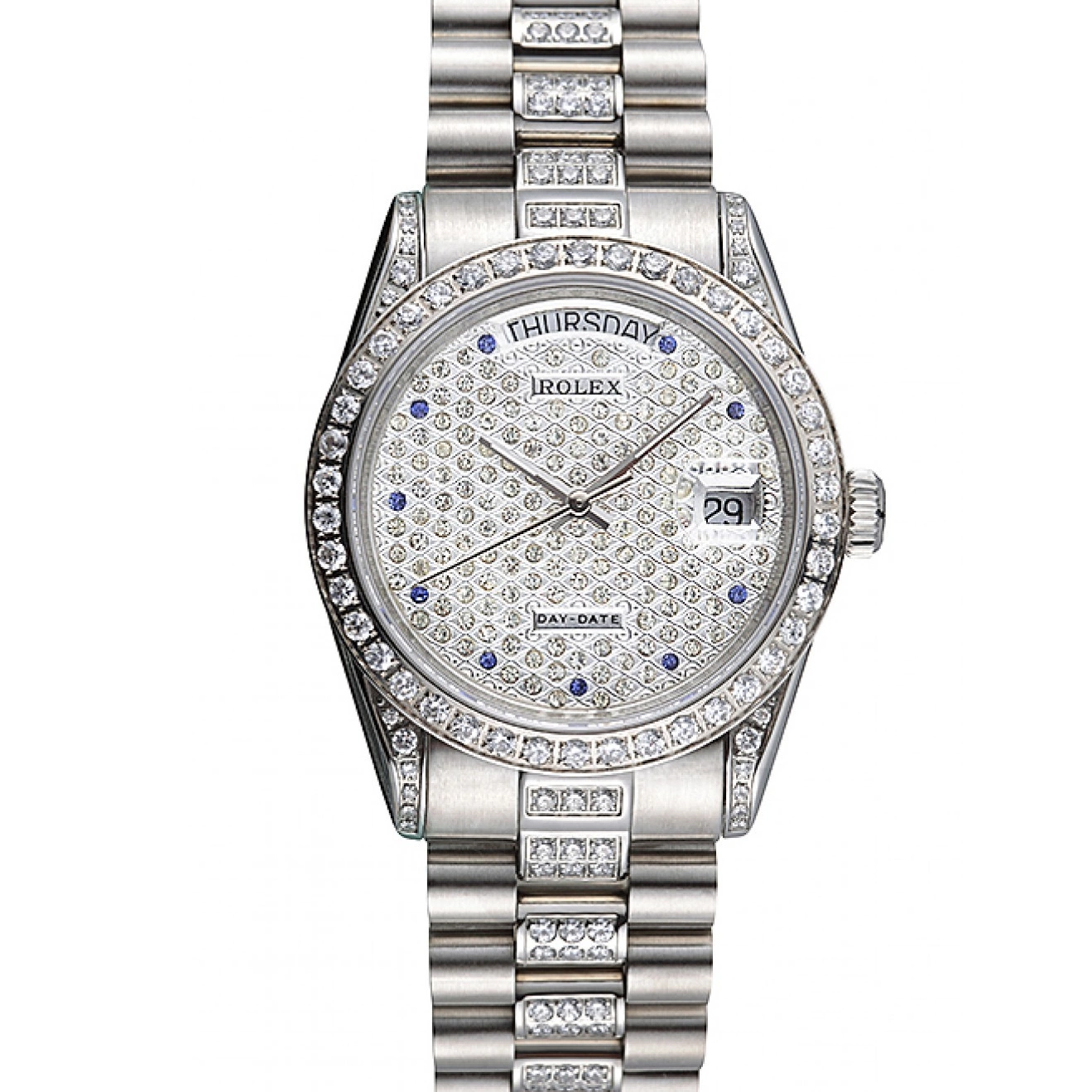 Aaa replica watch Day-Date Swiss 621612 Rolex Diamonds-srl182 0630